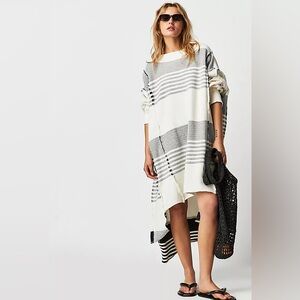 Free People Off The Shelf Maxi Sweater - Striped